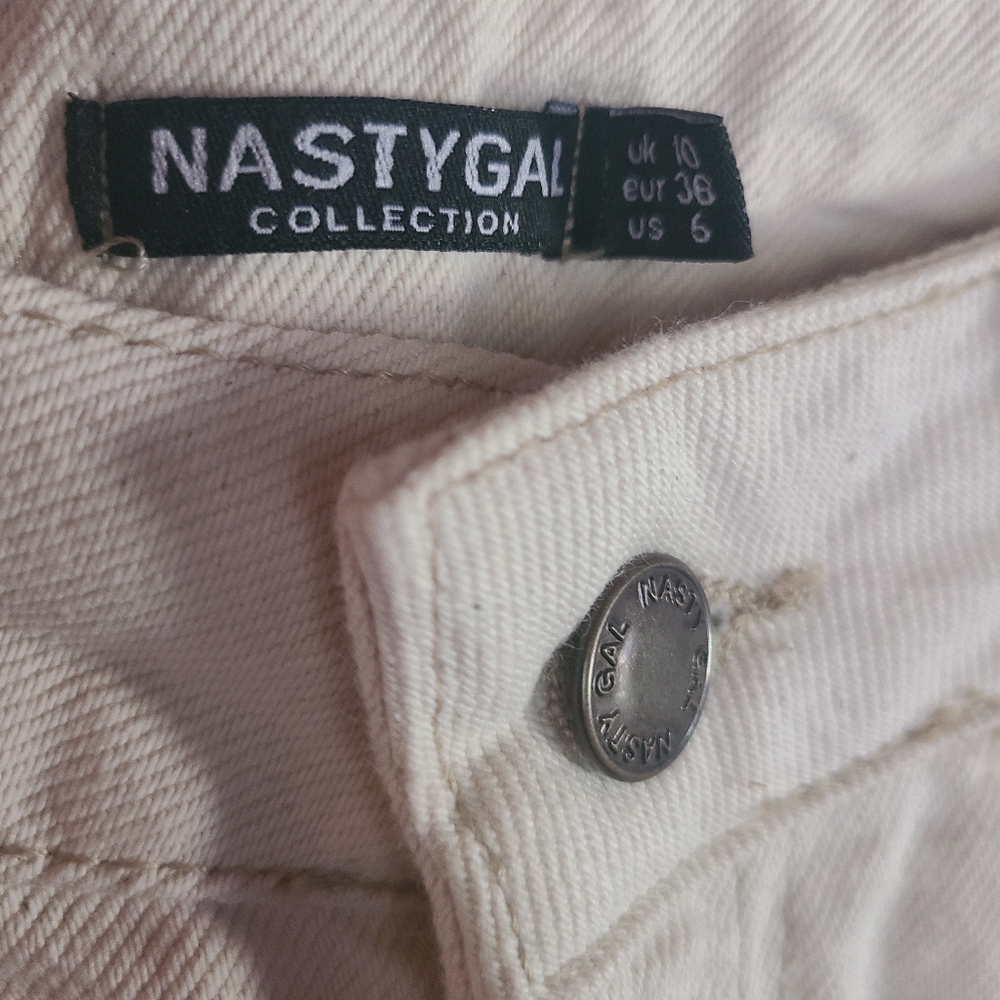 Nasty Gal Collection Ivory Denim‎ Jeans - Picture 3 of 5
